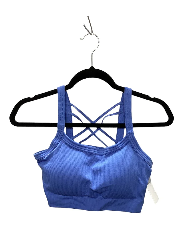 Athletic Bra By Yogalicious In Blue, Size: M