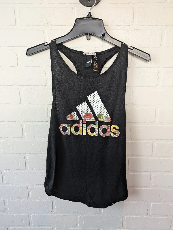 Athletic Tank Top By Adidas In Black, Size: Xs