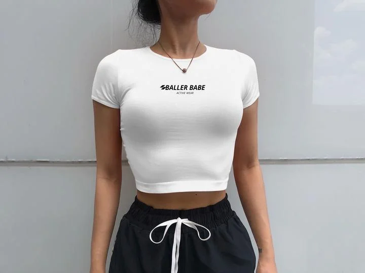 Baller Babe Basic's Womens Shirt - White