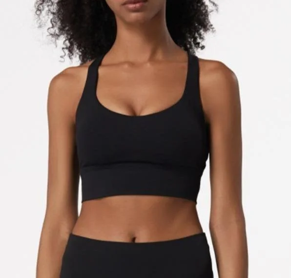 Baller Babe Savana Top with cross back Black