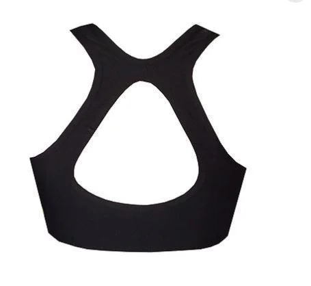 Black & White Max Impact Sports Crop Top BK100