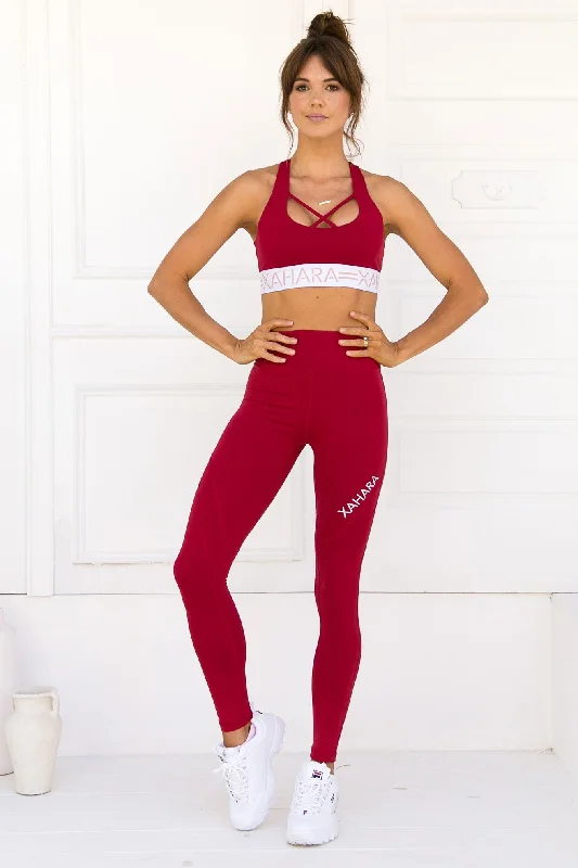 Chloe Sports Bra - Rouge