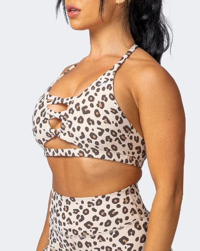 Coastal Bralette - Vibrant Cheetah Print