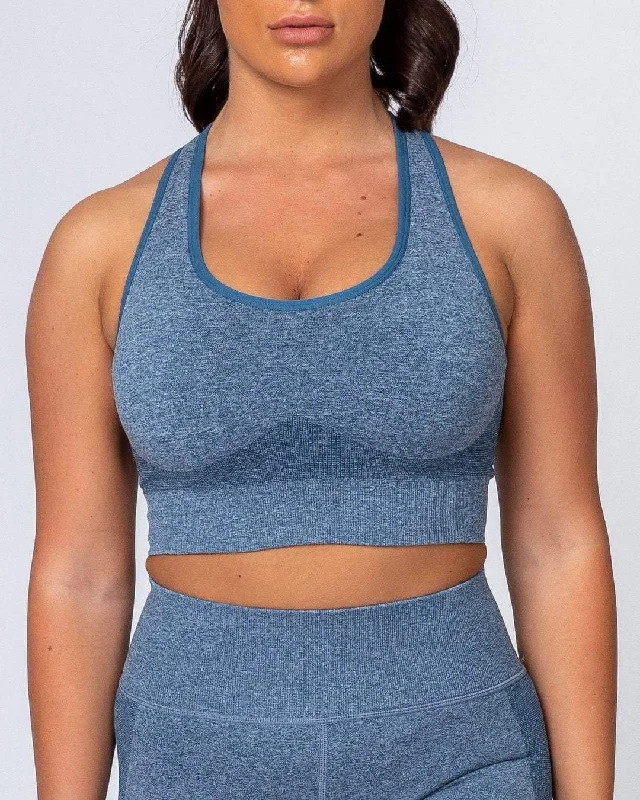 Comfort Seamless Bra - Navy Marl