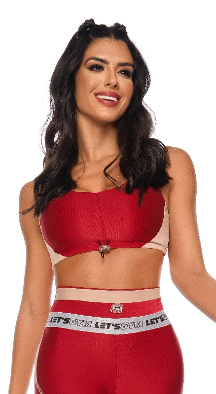 Cyber Sports Bra - Red