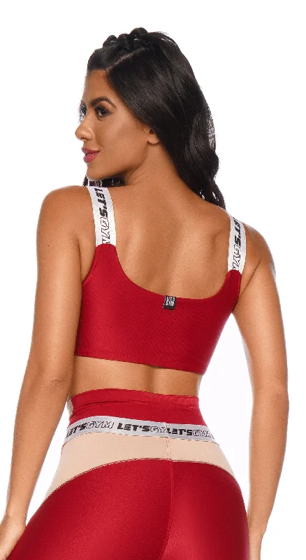 Cyber Sports Bra - Red