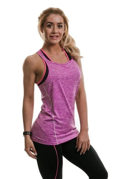 Golds Gym Vest Top - Lilac Marl