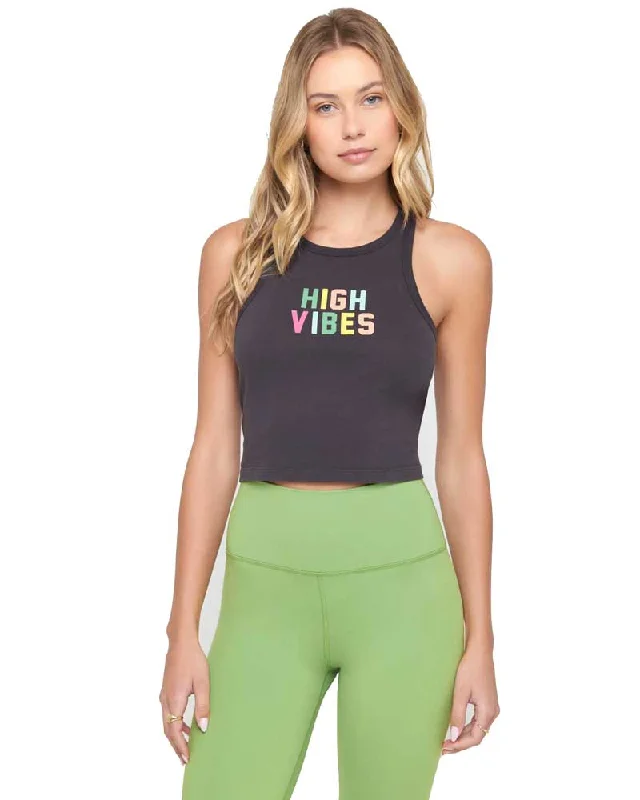 High Vibes Sienna Crop Tank