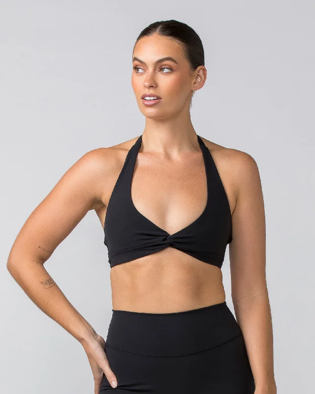 Hype Halter Bralette - Black