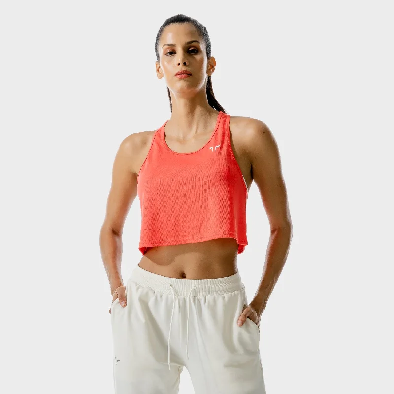 LAB360° Crop Tank - Hot Coral