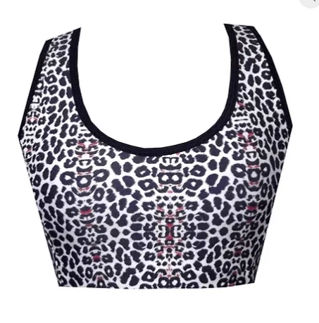 Leopard Print Sports Crop Top BK127