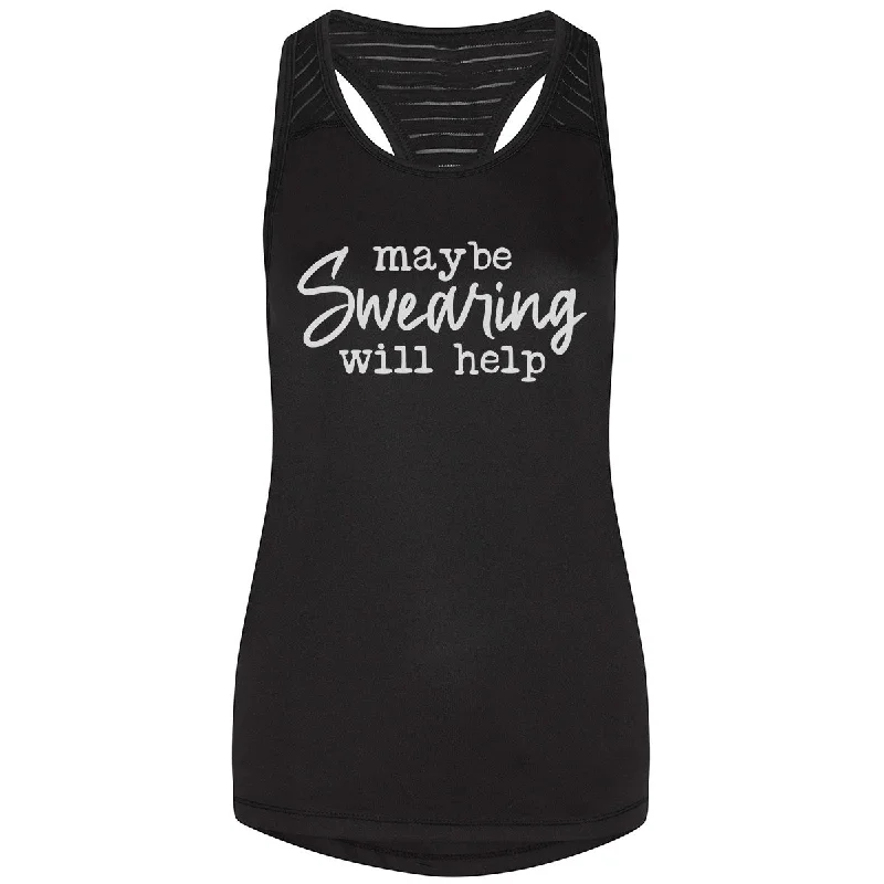 Maybe Swearing Will Help Mesh Racerback Vest