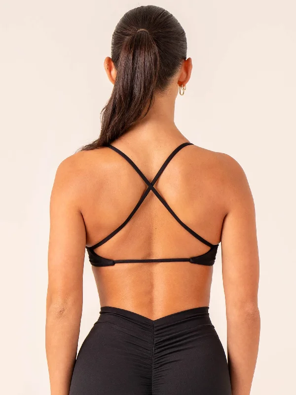 NKD Twist Sports Bra - Black