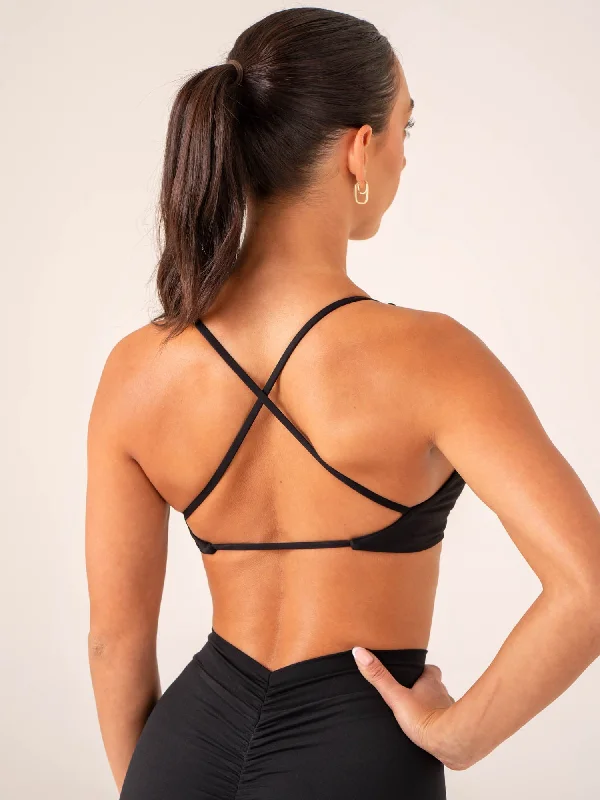 NKD Twist Sports Bra - Black