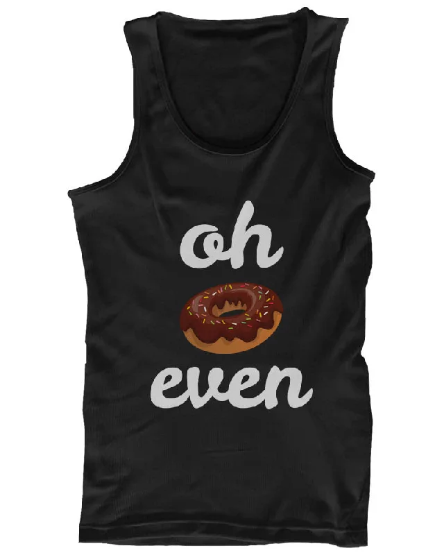 Women's Funny Graphic Design Tank Top - Oh Donut Even Tanktop, Gym Clothes