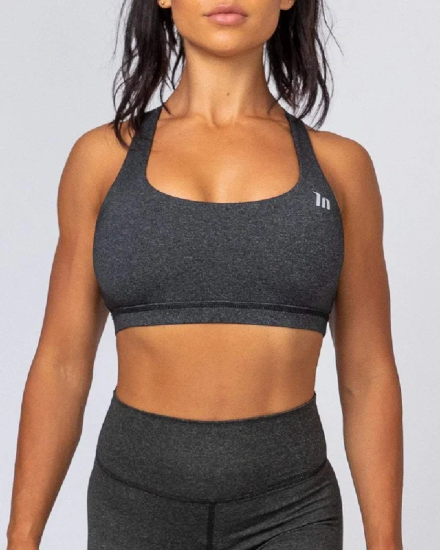 Power Bra - Heather Black