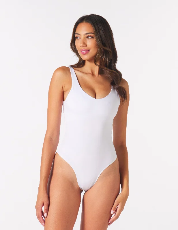 Sculpt Body Suit: White