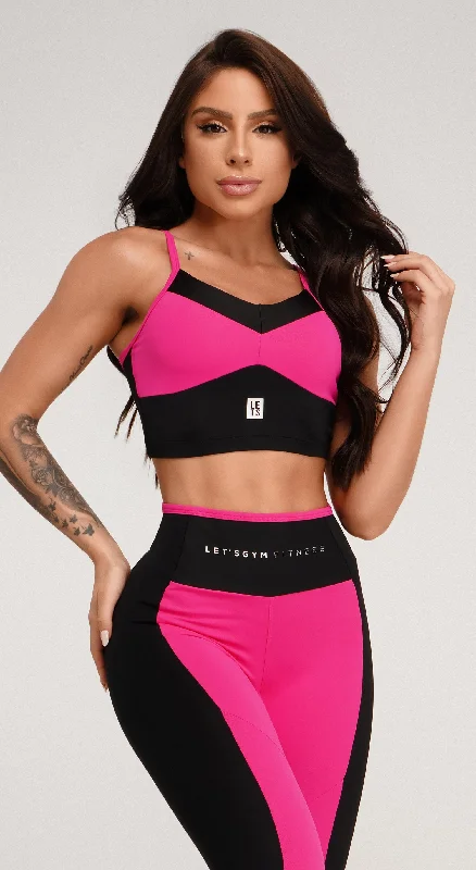 Shape Bra - Pink & Black