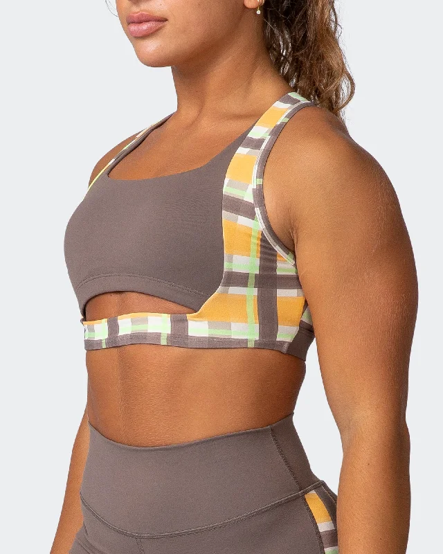 Sizzle Bra - Checked Out Print