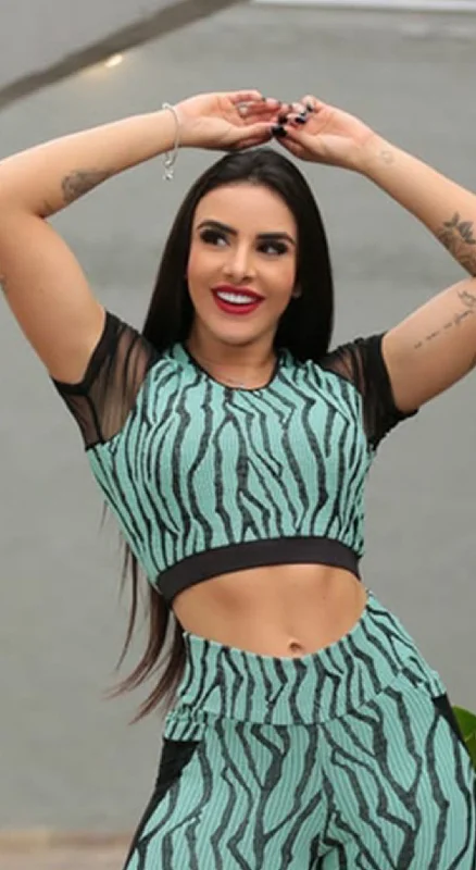 Jade Cropped Top