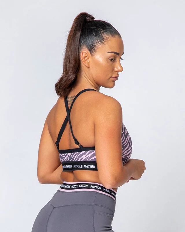 Superset Bra - Tri Stripe/Black