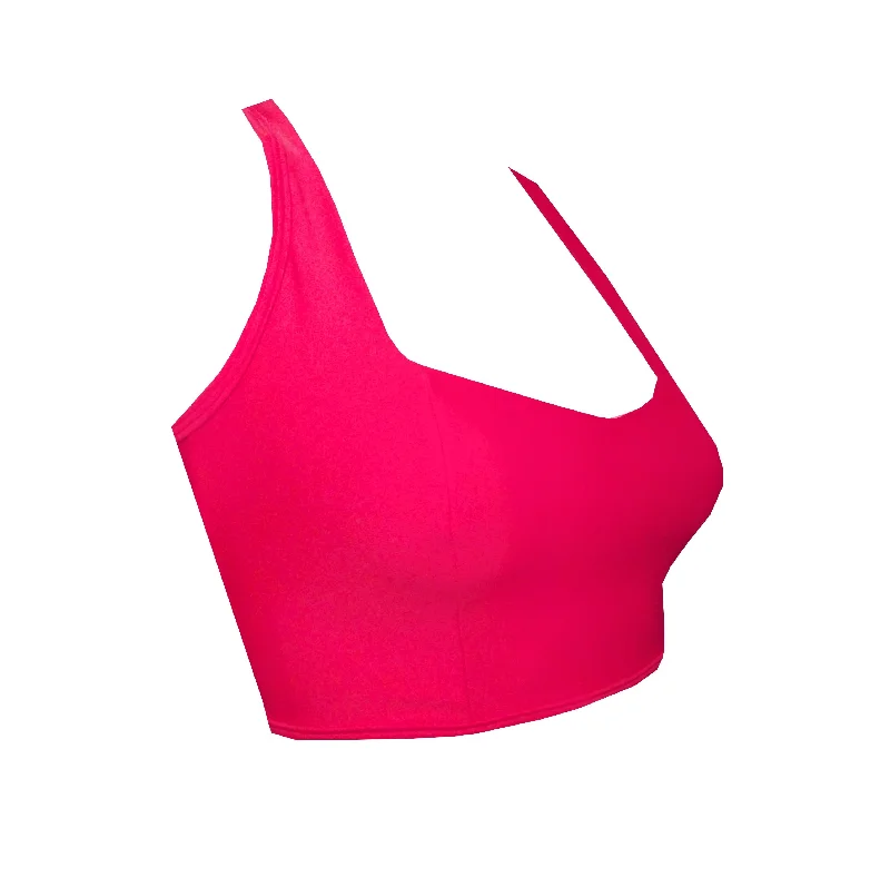 Sweetheart Sports Crop Top in Red BK143R