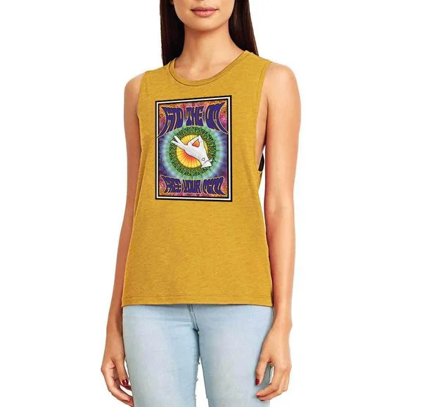 Yoga Tank Tops - Find The OM Rock Concert Crew Yoga Tank