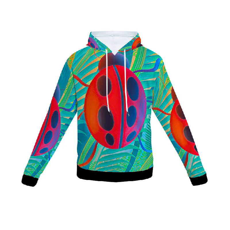 Customizable Unisex All Over Print Plush Hoodies with Pockets