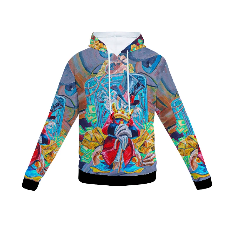 Customizable Unisex All Over Print Plush Hoodies with Pockets