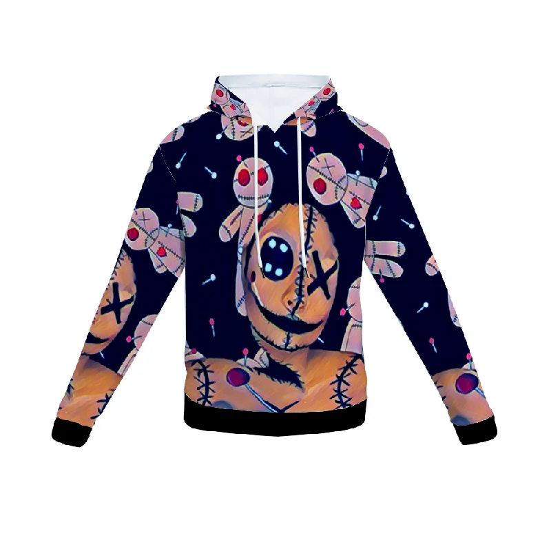 Customizable Unisex All Over Print Plush Hoodies with Pockets