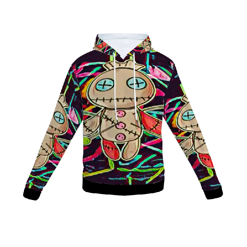 Customizable Unisex All Over Print Plush Hoodies with Pockets