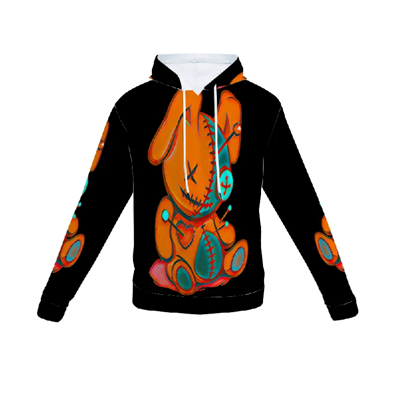 Customizable Unisex All Over Print Plush Hoodies with Pockets