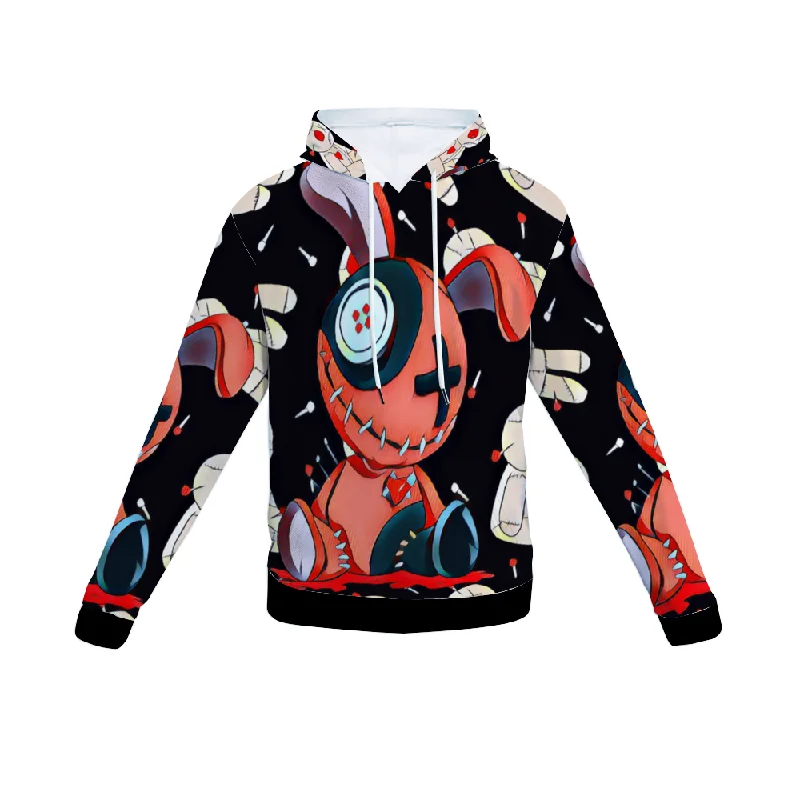 Customizable Unisex All Over Print Plush Hoodies with Pockets