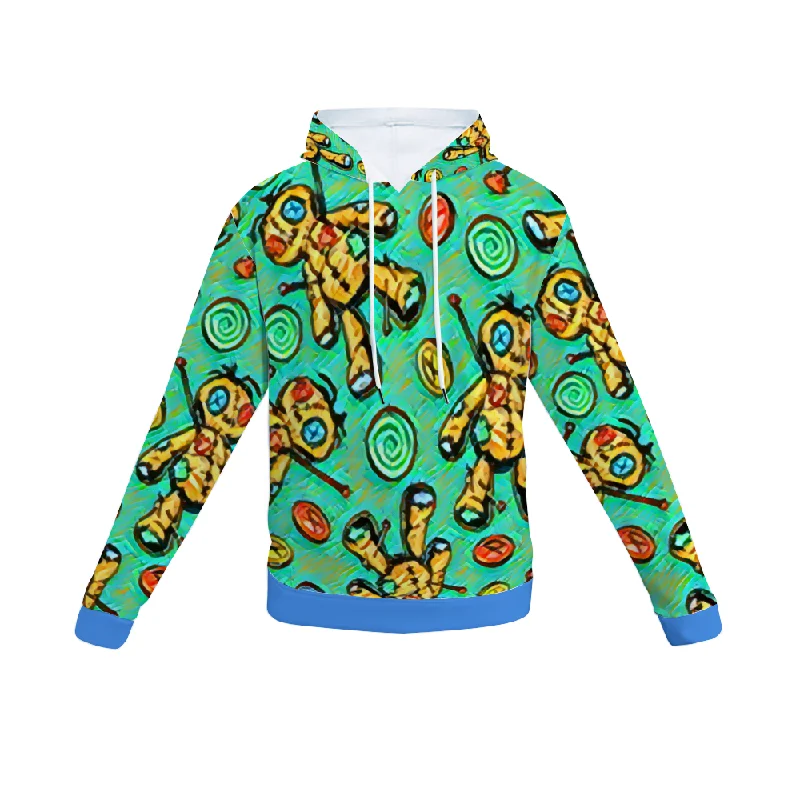 Customizable Unisex All Over Print Plush Hoodies with Pockets