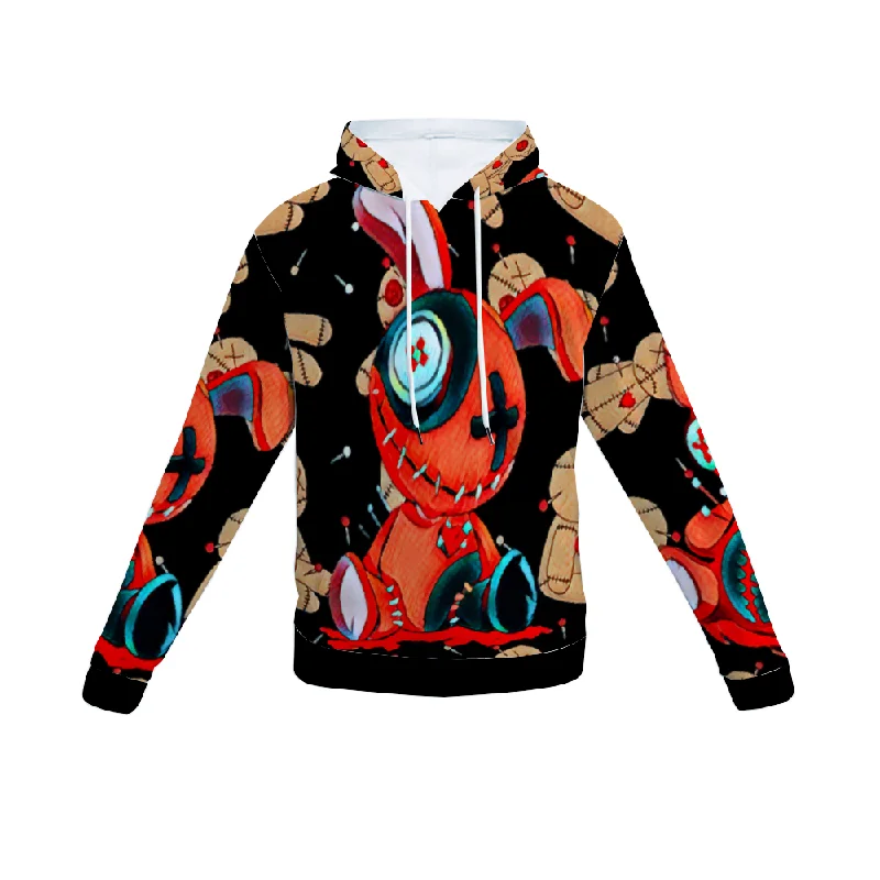 Customizable Unisex All Over Print Plush Hoodies with Pockets