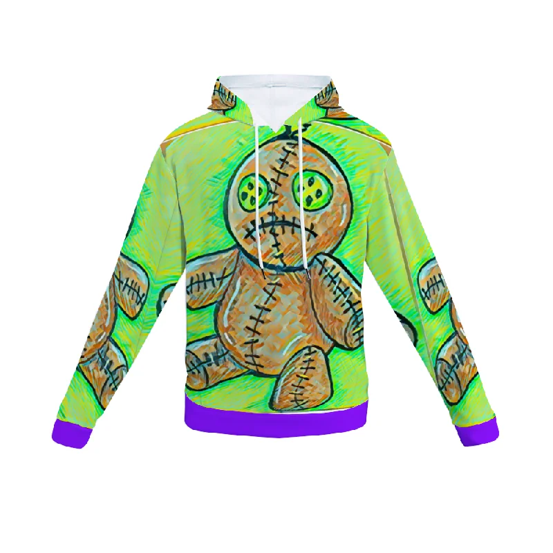 Customizable Unisex All Over Print Plush Hoodies with Pockets