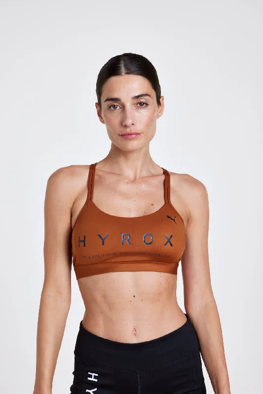 HYROX|PUMA STRAPPY BRA - Brown