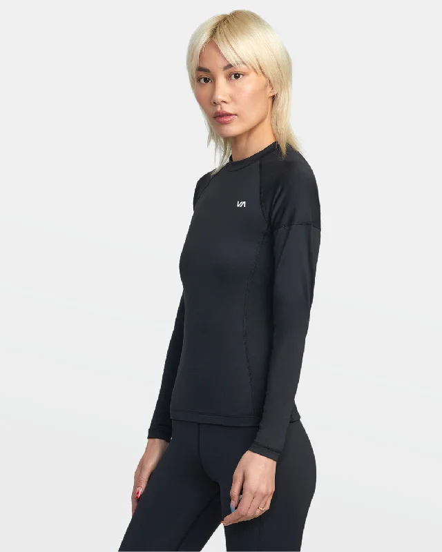 VA Sport Long Sleeve Compression Top - Black