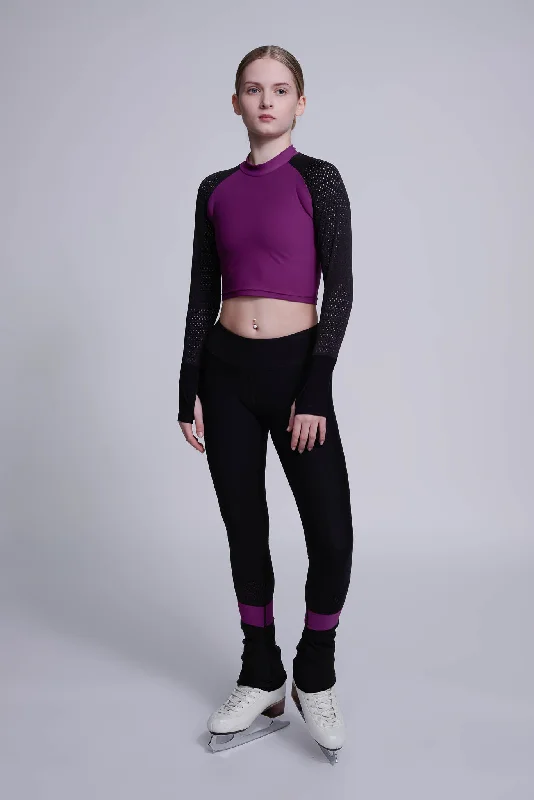 Inspire Crop Top in Berry