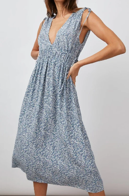 CONSTANTINE DRESS - BLUE MINI GARDEN Elegant Sequin Mini Dress