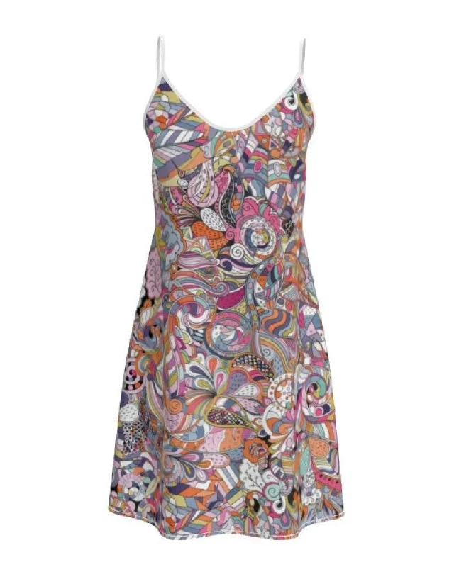 Kyuka Mini Slip Dress Elegant Satin Mini Dress