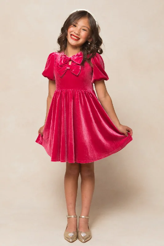 Mini Coquette Dress in Pink - FINAL SALE Chic Bohemian Mini Dress