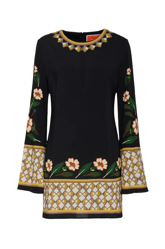 Mini Supremes Swing Dress  | Dazed Cozy Long Sleeve Mini Dress
