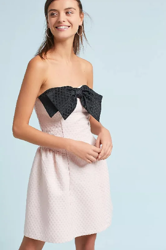 Sadie Mini Bow Dress Elegant Lace-Up Mini Dress