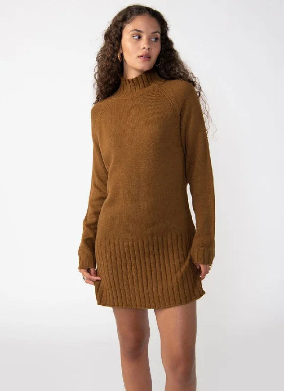 Mini Sweater Dress Stylish Spaghetti Strap Mini Dress