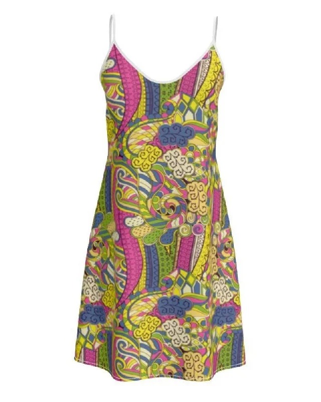Suki Mini Slip Dress Stylish Plaid Mini Dress