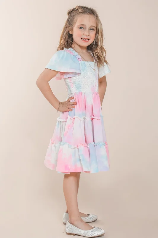 Mini Cotton Candy Dress Stylish Sweetheart Neck Mini Dress