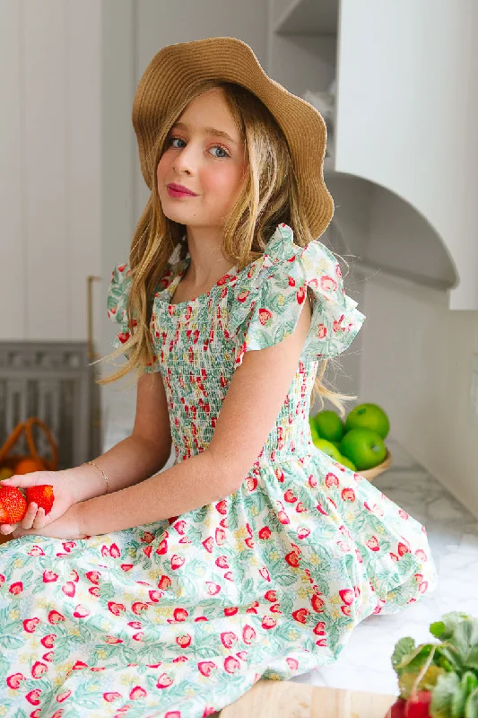 Mini Hattie Dress in Strawberry - FINAL SALE Trendy Lace Mini Dress