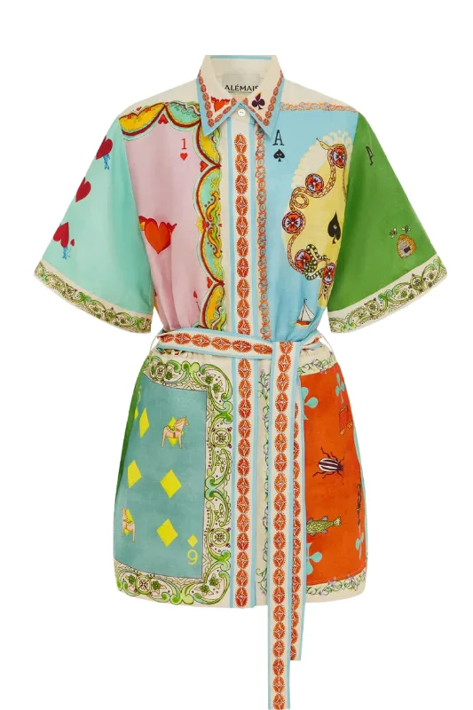 Rummy Mini Dress | Multi Trendy Tie-Dye Mini Dress
